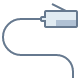 Image of an internet cable wire icon